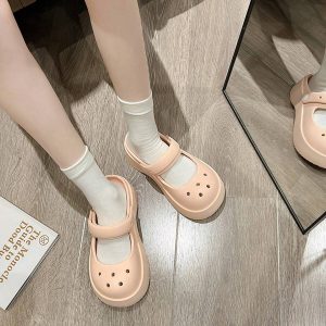 Soft Thick Platform Cartoon Pattern Anti-slip Slippers, Heighten Design