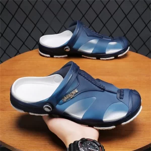 Men’s Breathable Hollow Out Shoes, Fashionable & Casual Anti-Slip Sandals For Summer