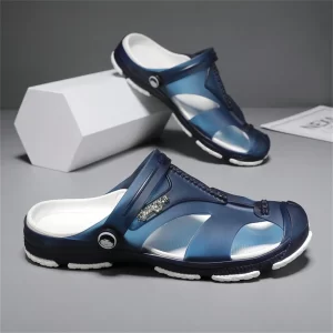 Men’s Breathable Hollow Out Shoes, Fashionable & Casual Anti-Slip Sandals For Summer