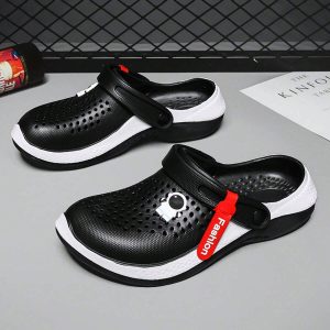 Men’s Summer Casual Hollow Out Anti-Slip Quick Dry Beach Sandals Couple Garden Shoes