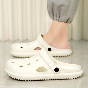 2024 New Men Summer Outdoor Sports Home Slippers With Holes, Anti-Slip Dual-Purpose Driving Sandals