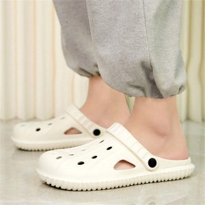 2024 New Men Summer Outdoor Sports Home Slippers With Holes, Anti-Slip Dual-Purpose Driving Sandals